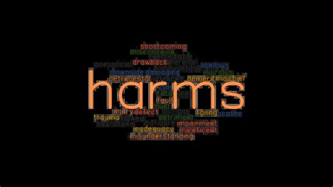 harms synonym|HARM .